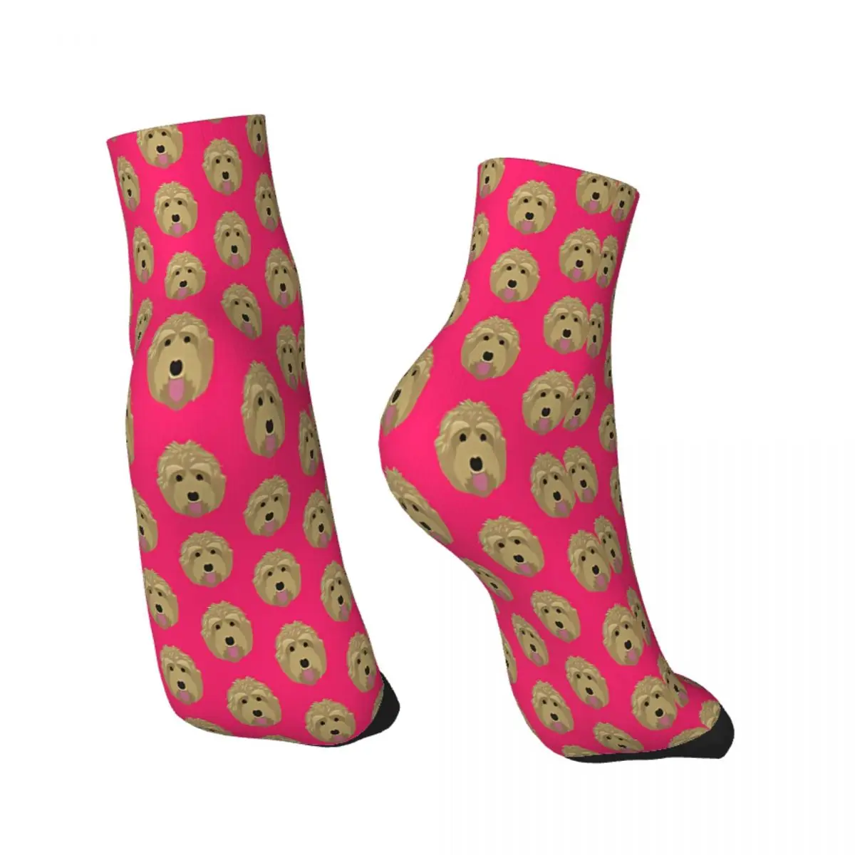 Golden Labradoodle Pop Art Ankle Socks Male Mens Women Autumn Stockings Printed