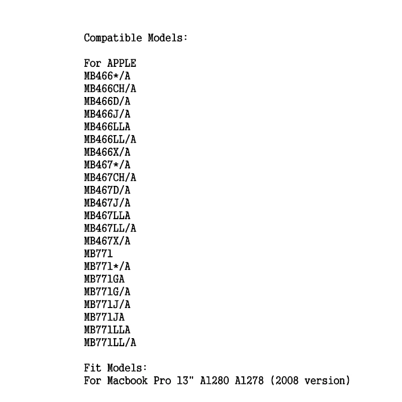 A1280  Laptop Battery for APPLE MacBook Air 13