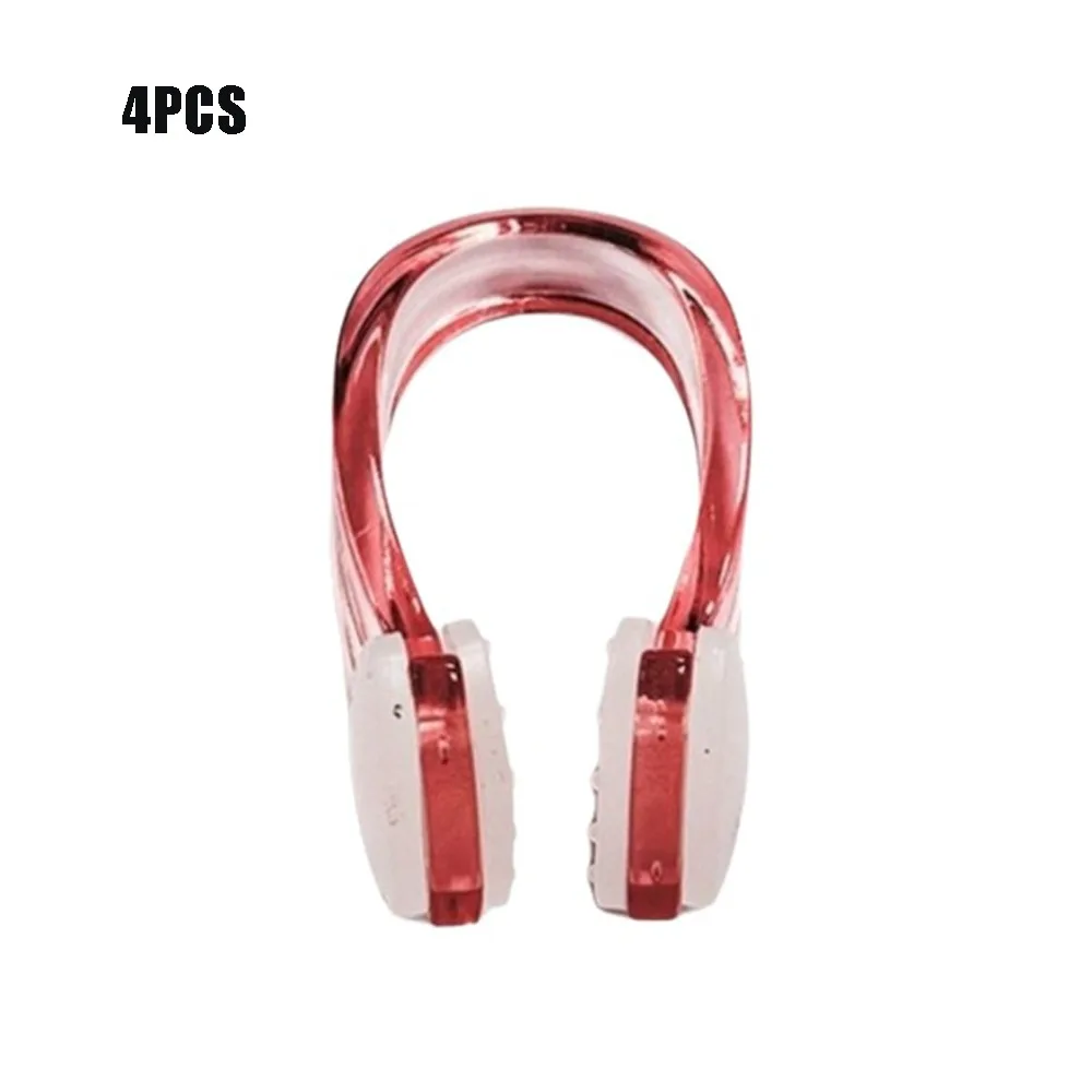 4PCS Soft Silicone Swimming Nose Clip Waterproof Universal Fit Diving Nose Plugs Non-Slip Small Swimming Accessories