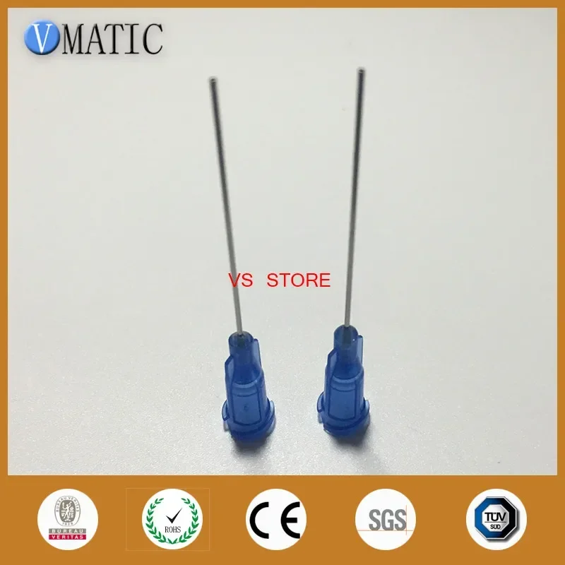 Free Shipping 100Pcs 1.5 Inch 22G Dispensing Robot Glue Needle Tip 1-1/2 Inch