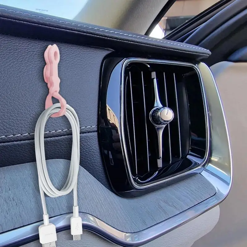 Silicone Cable Ties Silicone Reusable Cable Management Organizer Reusable Cable Organizer With Suction Cup Multipurpose Cord