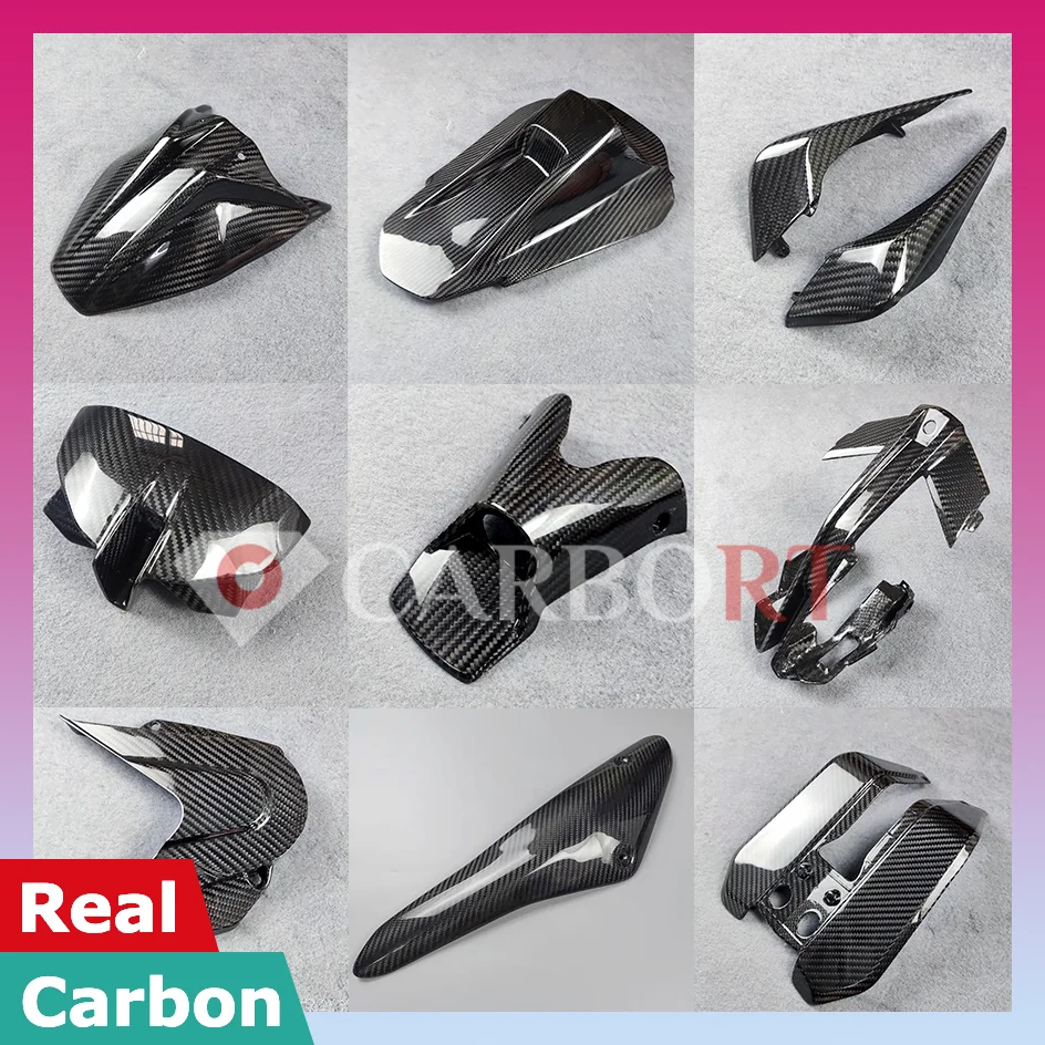 For KTM 790 DUKE 890R 890 R Carbon Fiber Fairing Kit 2020 2021 2022 Rear Fender Tail Front Ignition Lock Guard Cover Panel