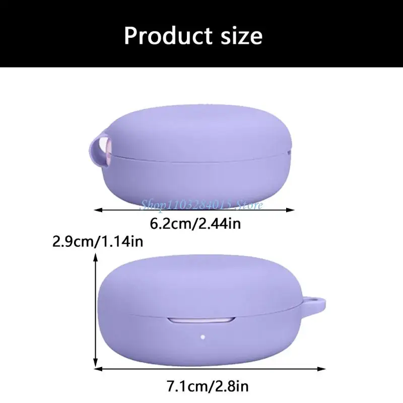 R6FF Scratchproof Skin Washable Housing Case Nonslip Soft Sleeve Shell for Earbuds A