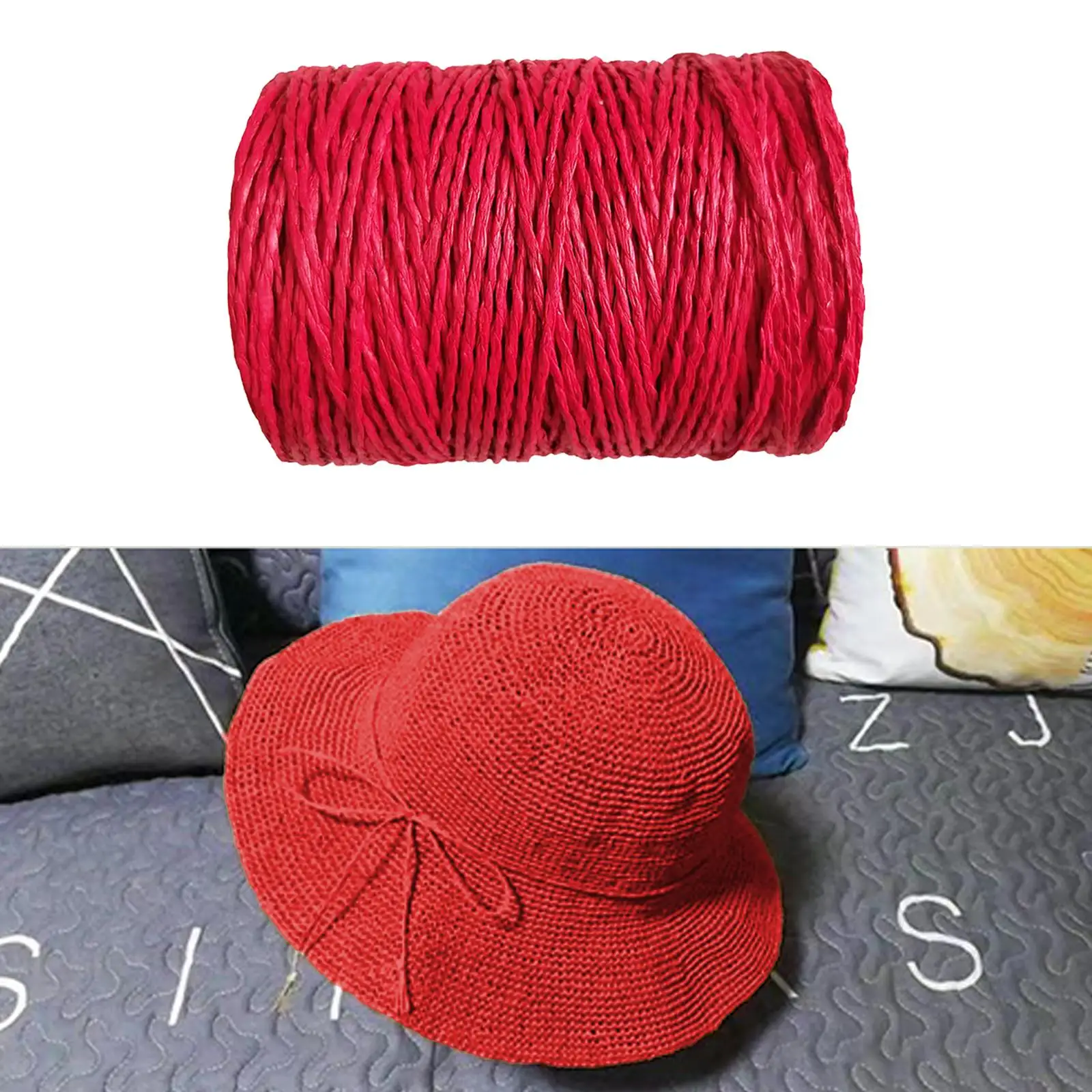 Raffia Paper Craft Ribbon Packing Paper Twine DIY Supply Macrame Projects Gift