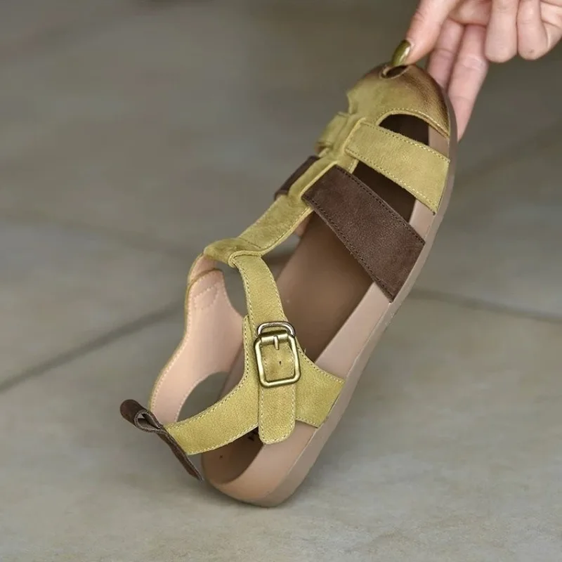 

Retro Women's Shoes Fashion Platform Roman Sandals for Woman Comfortable Vacation Casual Shoes Designer Shoes Sandalias De Mujer