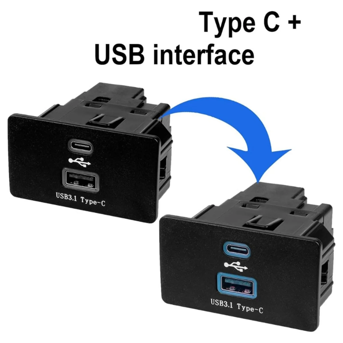 Media Hub USB Interface Module Sync Double Port HC3Z-19A387-E HC3Z-19A387-D Fit For EDGE F-150 F-250 F-350 HC3Z-19A387-B