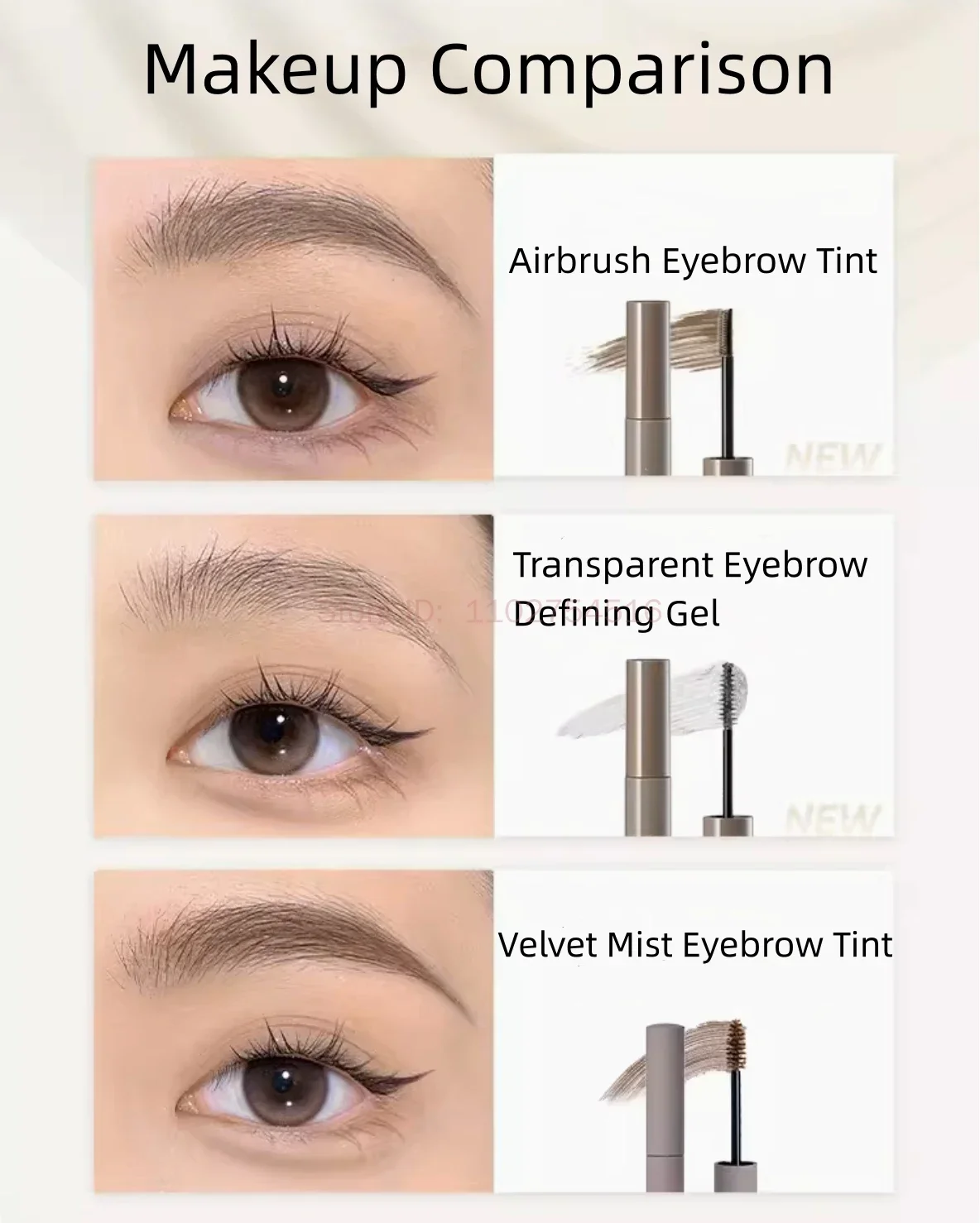 Judydoll Tinted Brow กันน้ํา Eyebrow Tattoo Natural Long Lasting Wild Eyebrow ครีมสี Rendering ผู้หญิงแต่งหน้า