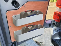2PCS Caravan Camper Van Storage Pocket Boxes For Tool Storage Van Racking Ratchet Strap Universal Automotive Rear Cargo Racks