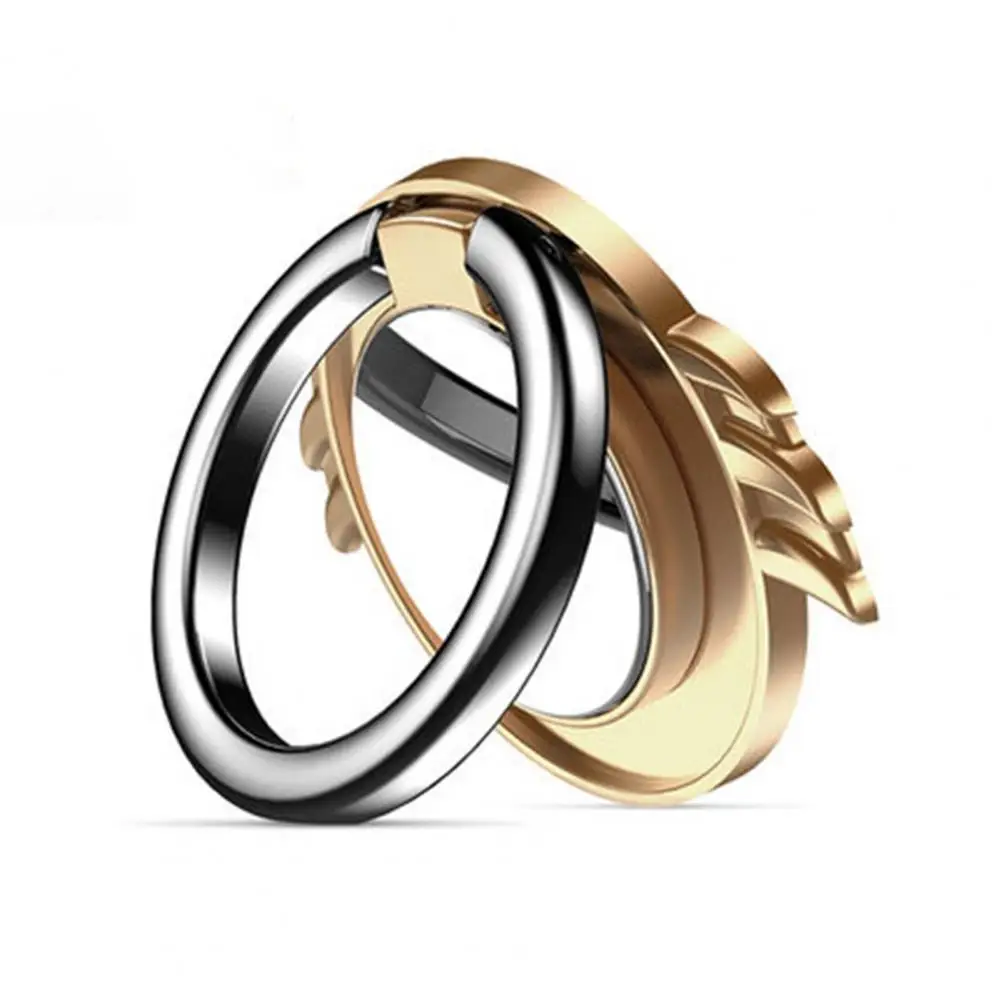 Mobile Phone Stand Magnetic 360-degree Rotation Ultra-thin Cell Phone Finger Ring Holder for Desktop