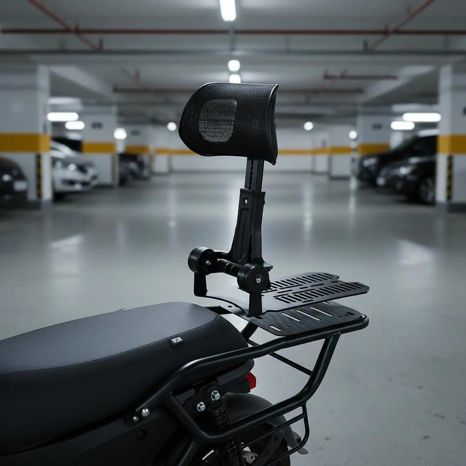 

Rear Passenger Backrest, Quick Release Motorcycle Sissy Bar Backrest, Detachable Rear Backrest for Electric Bike