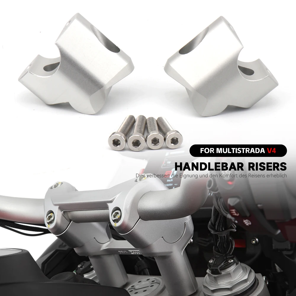 NEW MULTISTRADA V4 Motorcycle Accessories Aluminum Handlebar Riser Bar Mount Handle Clamp For Ducati Multistrada V4