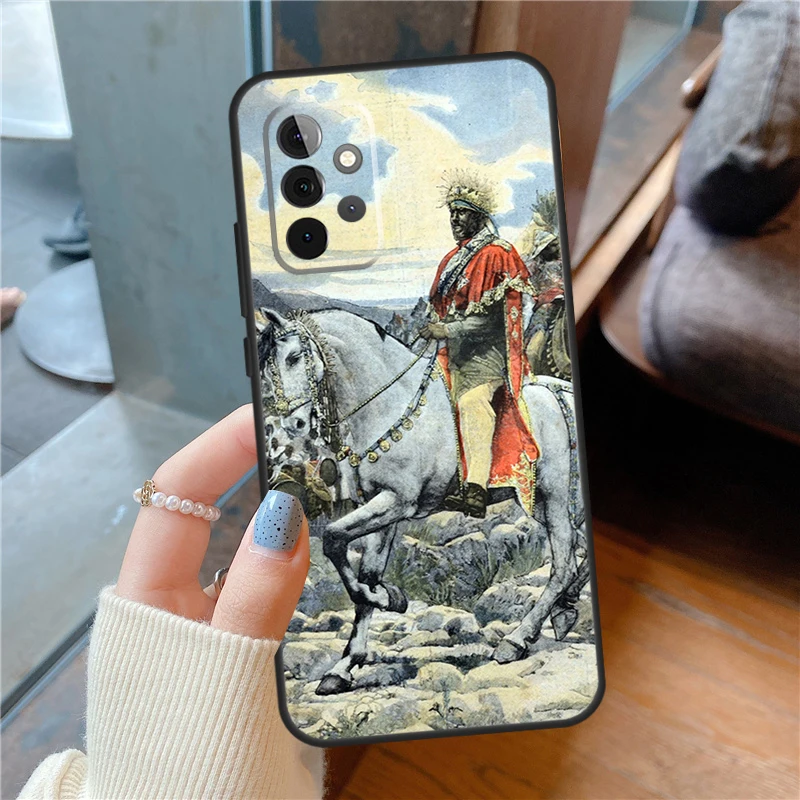 Emperor Menelik II of Ethiopia Case For Samsung Galaxy A54 A34 A14 A32 A53 A13 A73 A33 A51 A71 A12 A22 A52 A72 Case Cover