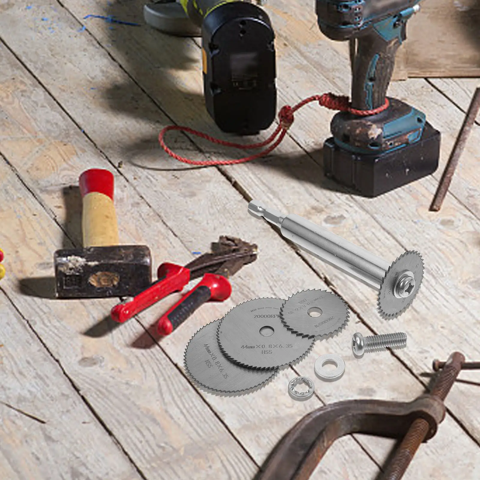 1Set Inside Pipe Cutter Drill Saw Connector Durable Hex Handle Attachment for PVC Pex Plastic Cutting Cutter