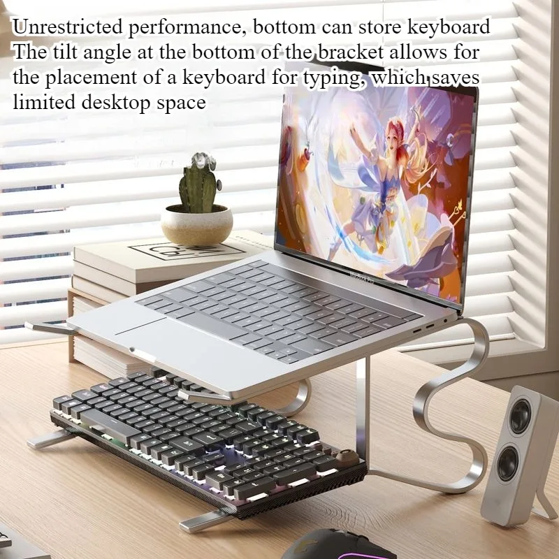 Notebook support frame Heightening frame Home computer bracket Suspension bracket Desk heightening game book heat sink