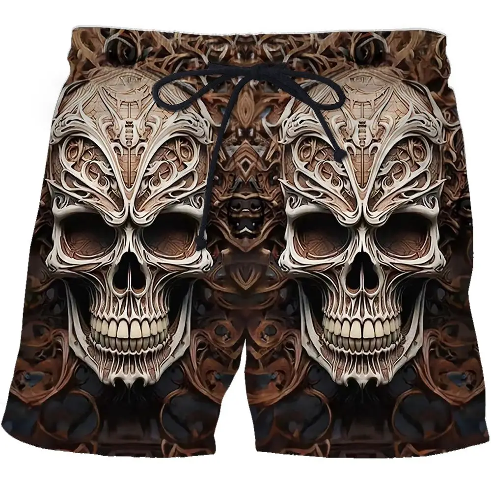 

2.Men Summer Casual Beach Shorts Loose Fit Cartoon 3D Printed Sports Shorts