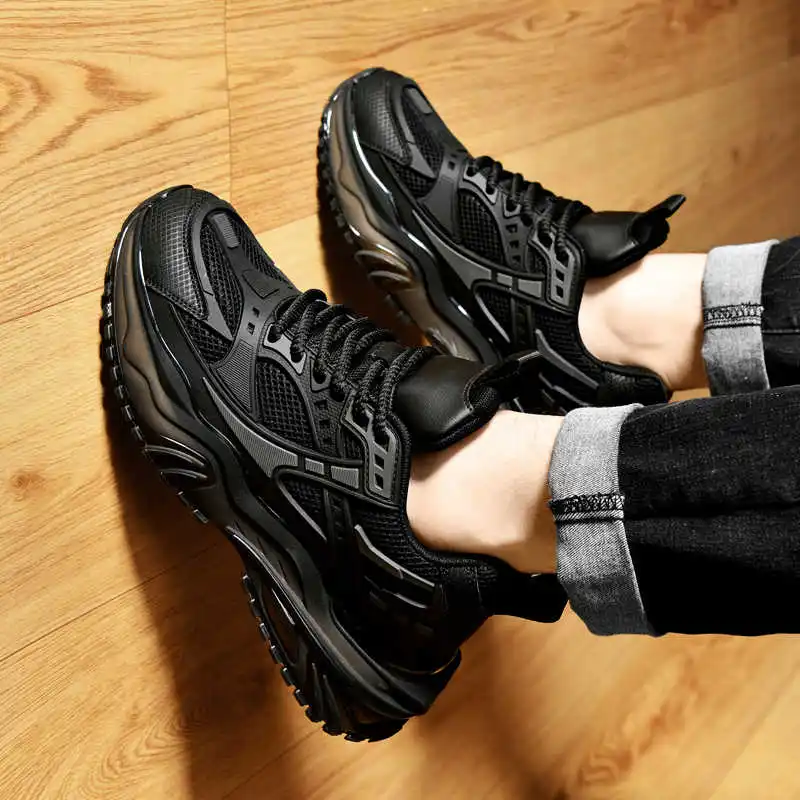 

Appearance Increases Round Tip New Men's Shoes For Men Loafers Sneakers White Men Skate Sport Training Exercise Second Hand