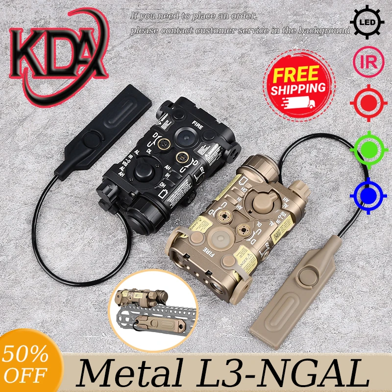 

WADSN L3-NGAL Metal Version IR Aiming Red Dot Green Blue Indicator Airsoft Hunting LED White Scout Light Fit 20mm Picatinny Rail