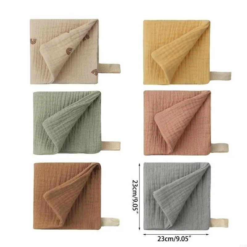 ملابس التجشؤ موسلين ملابس التجشؤ للطفلة/الصبي ملابس التجشؤ للأطفال 6 قطعة P31B