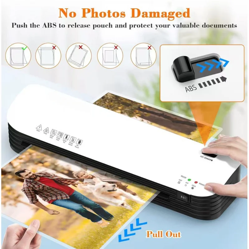 

sl299[Quick Preheating without Blocking the Film]Plastic-envelop machineA4Hot Mounting and Cold Mounting Dual-Use3to8Inch