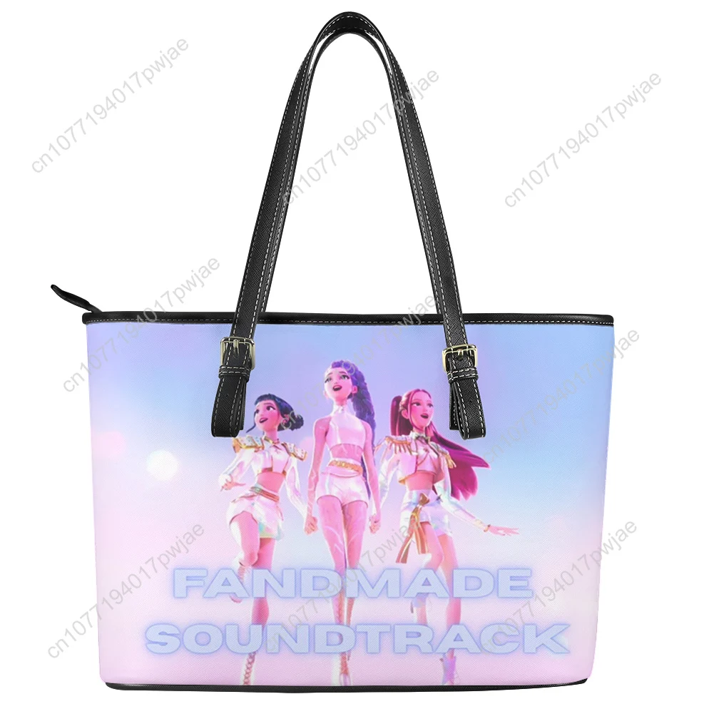 

KPop Demon Hunters Custom Handbag Womens Mens Personalized Tote Bag Shoulder Bag Business Leather Purse Travel Bag Gift