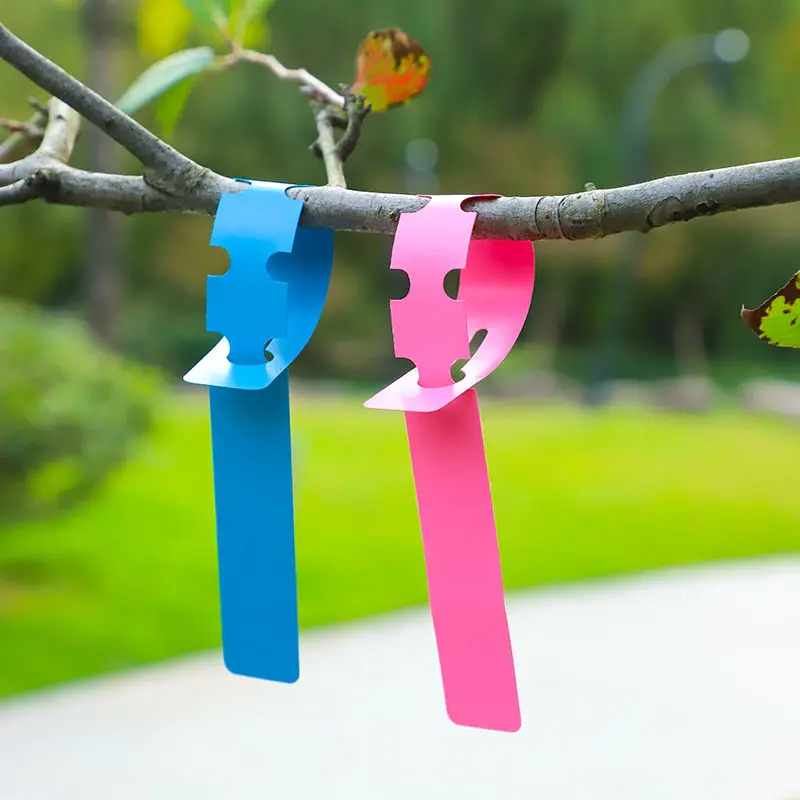 10Pcs Hanging Nursery Garden Labels Plastic Pot Labels Colorful Plant Tags Fit Markers Waterproof Seedlings Potted Plants Herbs