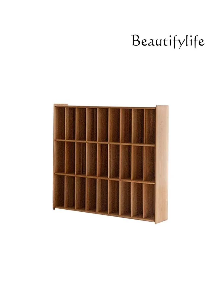 

Шкаф для хранения, настенный подвесной шкаф, книжная полка, черный орех, вишня, оригинальный шкаф из цельного дерева в сборе