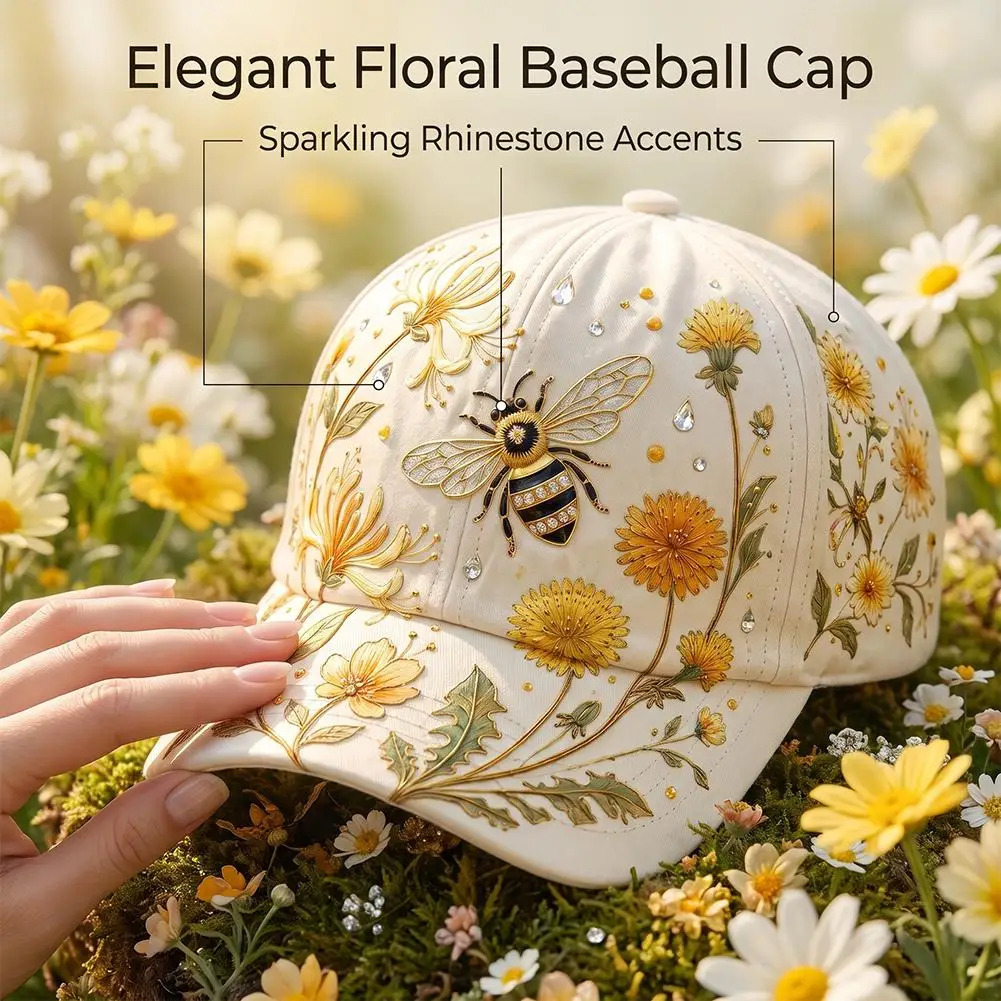 Breathable Cotton Baseball Cap For Women Adjustable Animal Floral Print Sun Hat Soft Sports Garden Cap Outdoor Casual Dad Hat