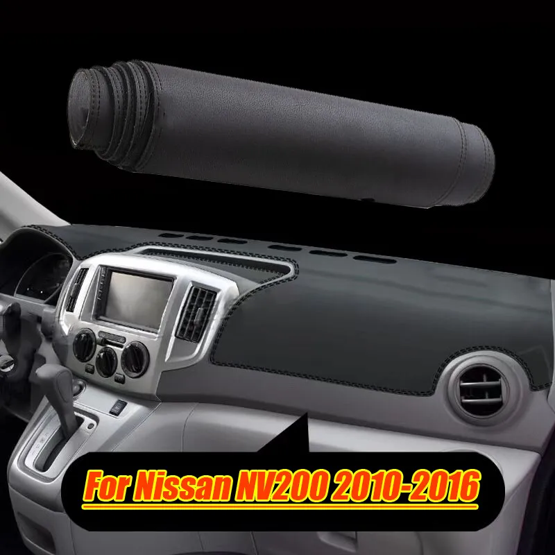 

For Nissan NV200 2010-2016 Leather Dashboard Dash Cover Protector Pad Mat Black