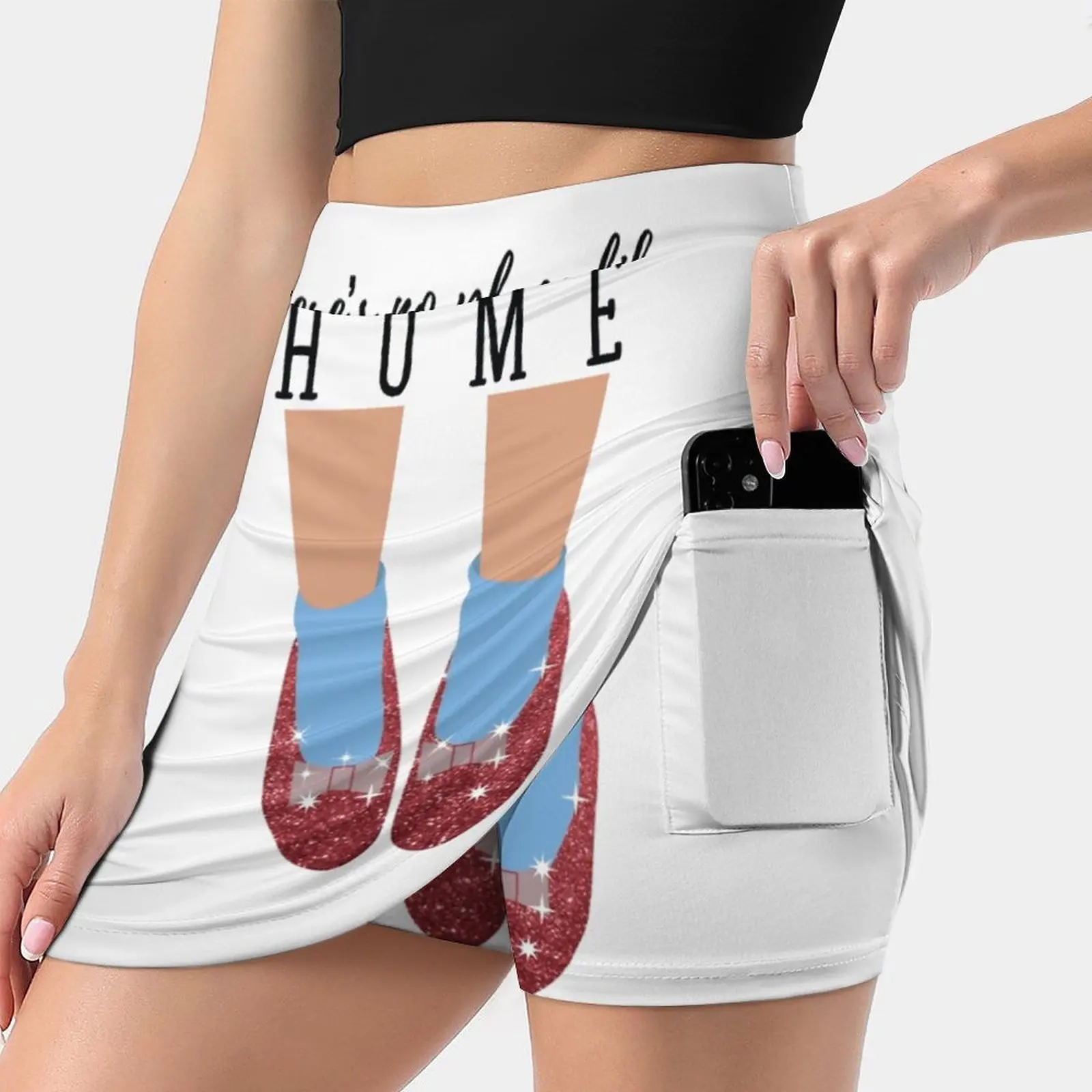 

There'S No Place Like Home Women's skirt Y2K Summer Clothes 2022 Kpop Style Trouser Skirt With Pocket Theres No Place Like Home