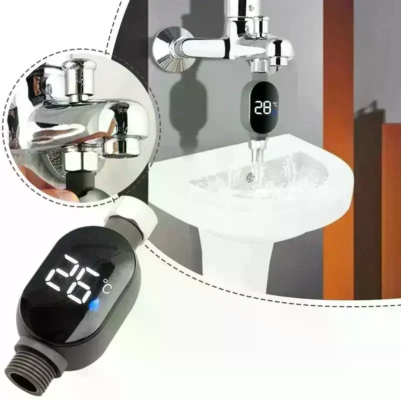 Faucet Water  Touchable Screen Tub Water Temperature Monitor LED Display Shower Bathing Temperature Meter Baby Care