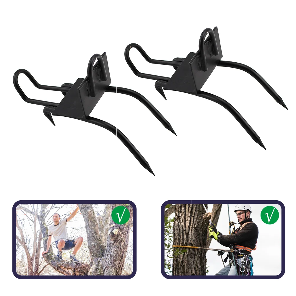 Carbon Steel Anti Foot Straps Thickened Foot Plate for Tree Climbing Fruit Picking Climbing Tree Spikes Pole