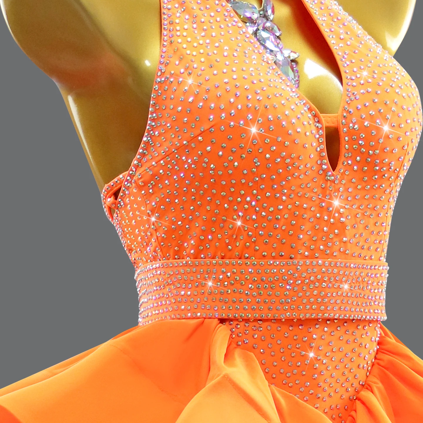 Costume de scène de danse latine pour filles, robe Standard pour salle de bal, vêtements de compétition pour femmes, ensembles féminins, vêtements de carnaval, tenues de fête, 2025