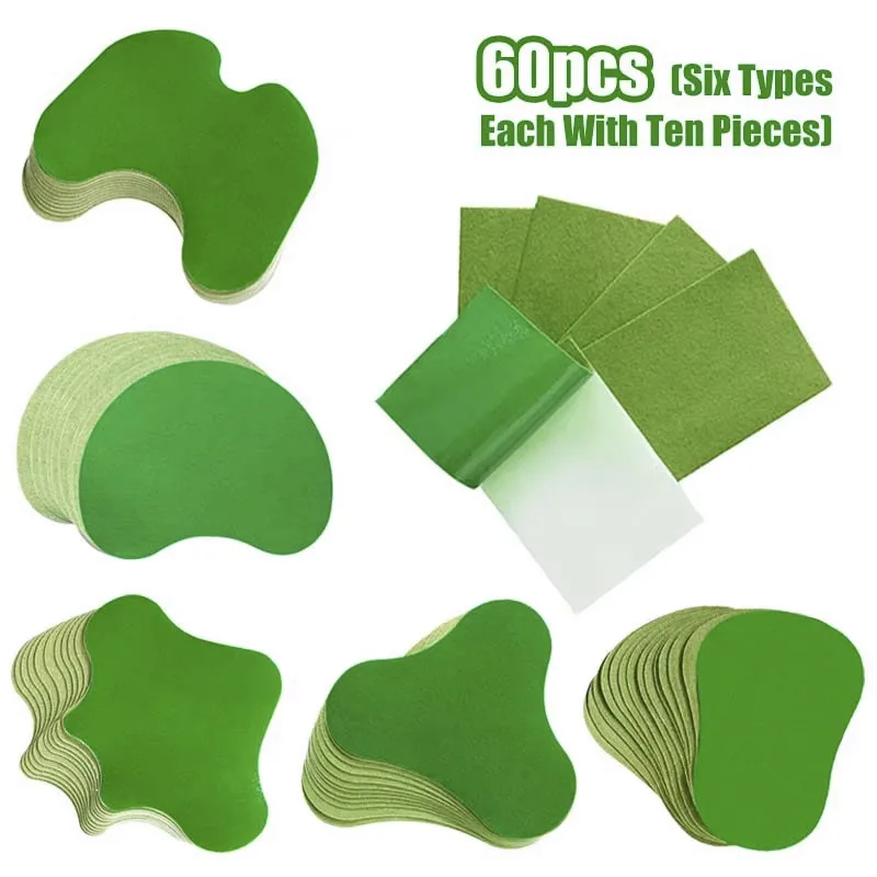 60pcs Six Types Of Heat Patches For Neck, Shoulders, Back, Wrists, Knees And Abdomen-Home, Office, Sports, Travel
