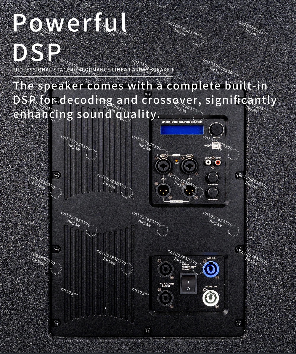 Flight Case Powerful DSP Computer Tuning Concert Stage Professional 10 12 18 Inch Sub Woofer Passive Active Line Array Speakers