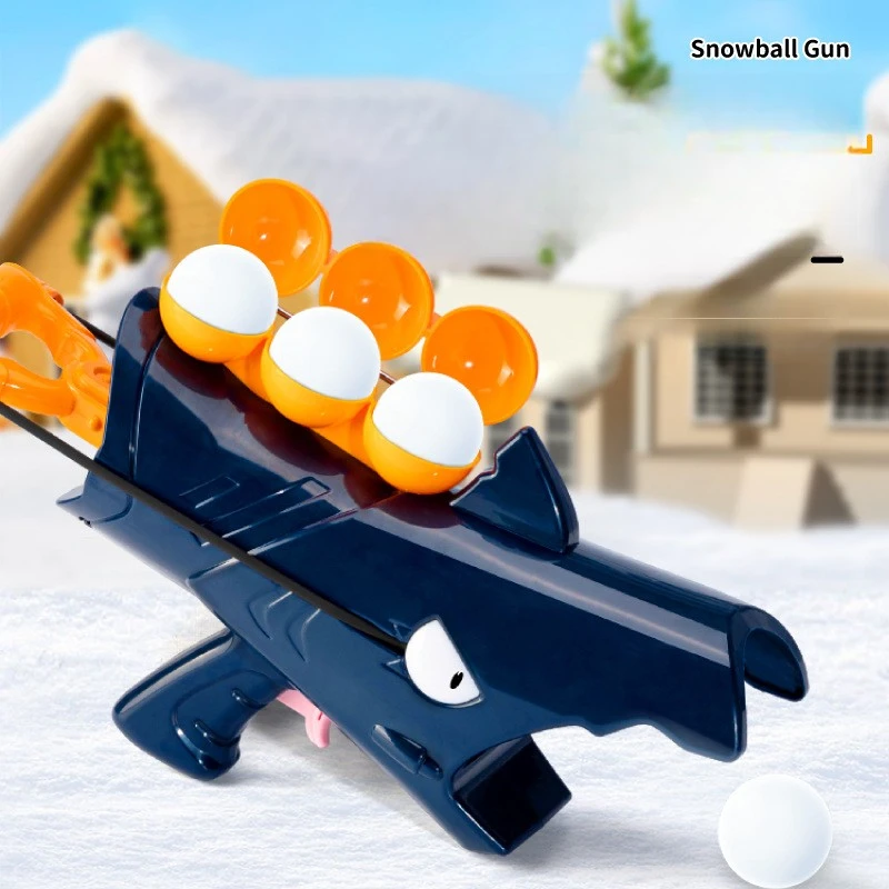 Snowball Gun Snow Ball Launcher Gun Toys Snowball Clip Winter Outdoor Sports Game Accessories