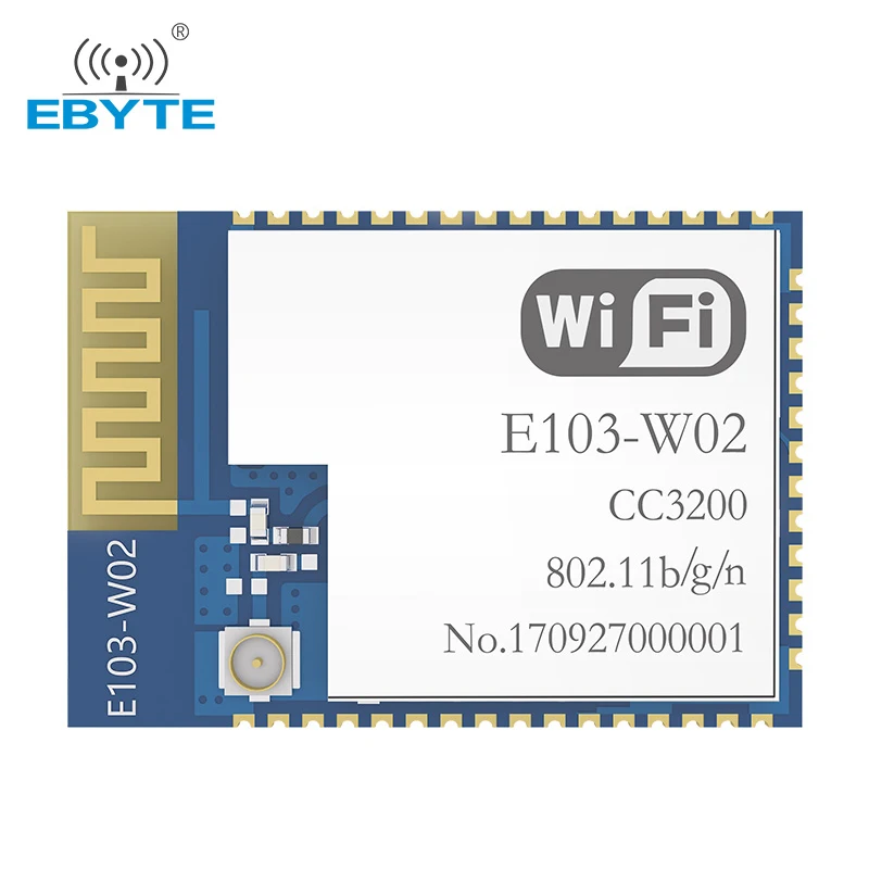 

CC3200 Wifi Wireless Module 2.4GHz E103-W02 EBYTE Development Board 20dBm PCB Antenna AT Command Low Power Wi-Fi Wireless Module