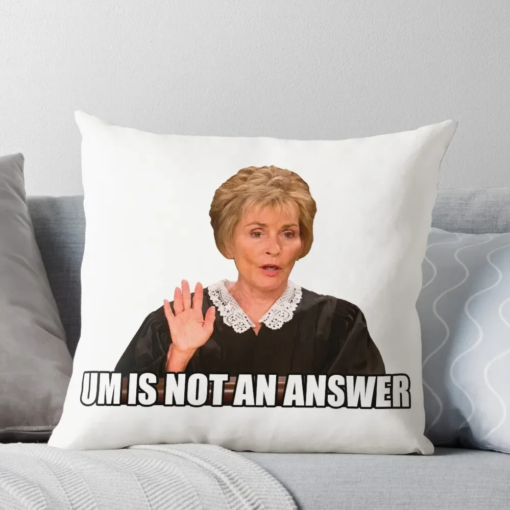 Um is not an answer Throw Pillow Anime Decorative Cushion Cover Pillow