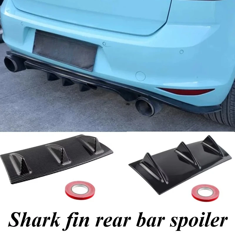 

For Universal Cars Rear Bumper Diffuser Lip Spoiler 35cm Air Guide Fin Anti-Scratch Protection Exterior Car Styling Accessories