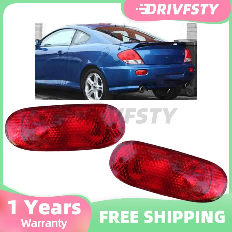 

For Hyundai Coupe 2002 2003 2004 Car Rear Bumper Brake Light Reflector Light Lamp Rear Fog Light Foglight Fog lamp With No Bulbs