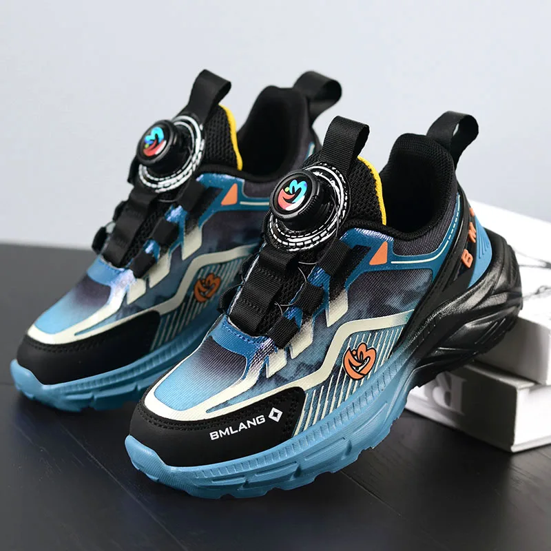 

2025 Autumn New Children Basketball Shoes Boys Sneaker Lightweight Running Shoes Design Platform Comfortable Boy Sports Shoes