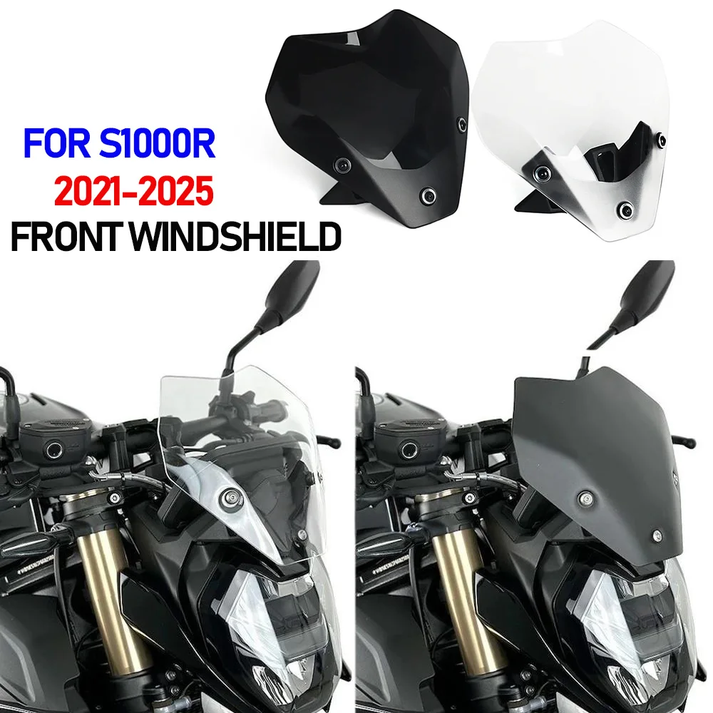 

S1000R 2025 NEW Motorcycle sport front windshield FOR BMW s1000r S1000 R 2021-2023 2024 Front deflector shield spoiler