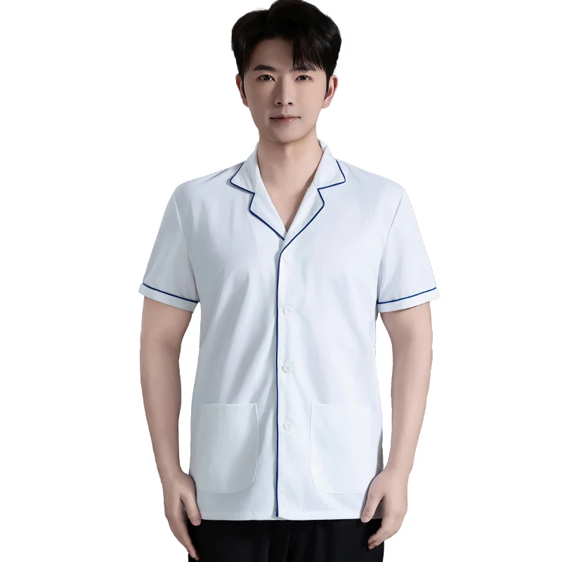 Chef Jackets Men Women Short Sleeve Western Restaurant Hotel Kitchen Chef Uniform Shirt Cook Clothes Waiter Cook Wear Summer