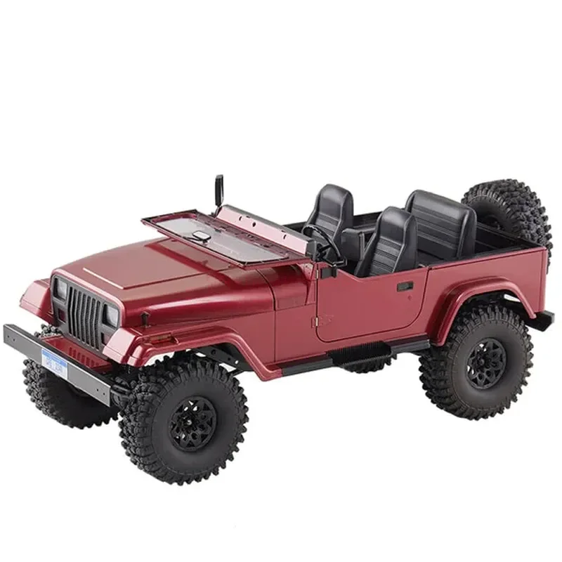 Nowy FMS 1/10 Mashigan RC Car Rock Crawler RS Red 4WD Climbing Scale Retro Vehicle Adult Kids Christmas Gift Adventurer Toys 1:10