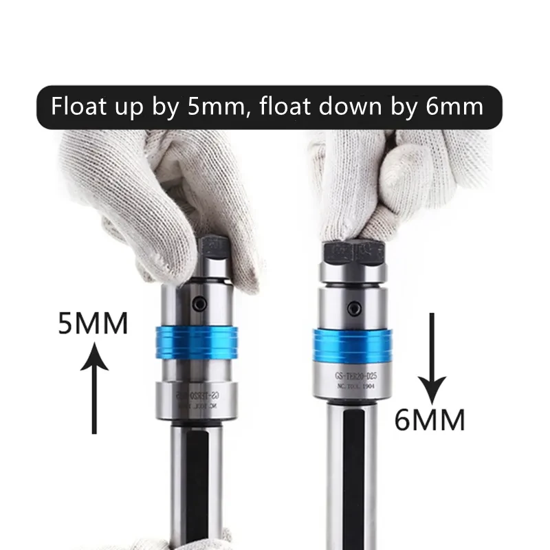 Telescopic Tap Chuck TER20 TER25 TER20 TER25 GS16 20 25 Floating Tap Chuck for CNC Lathe Tap Overload Protection Torque