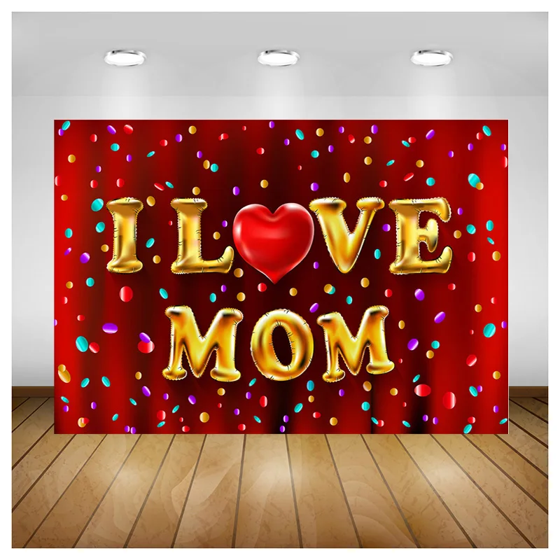 NITREE Romantic Valentine's Day Photography Backdrops Props Red Rose Sparkle Wedding Love Heart Studio Background VS-90