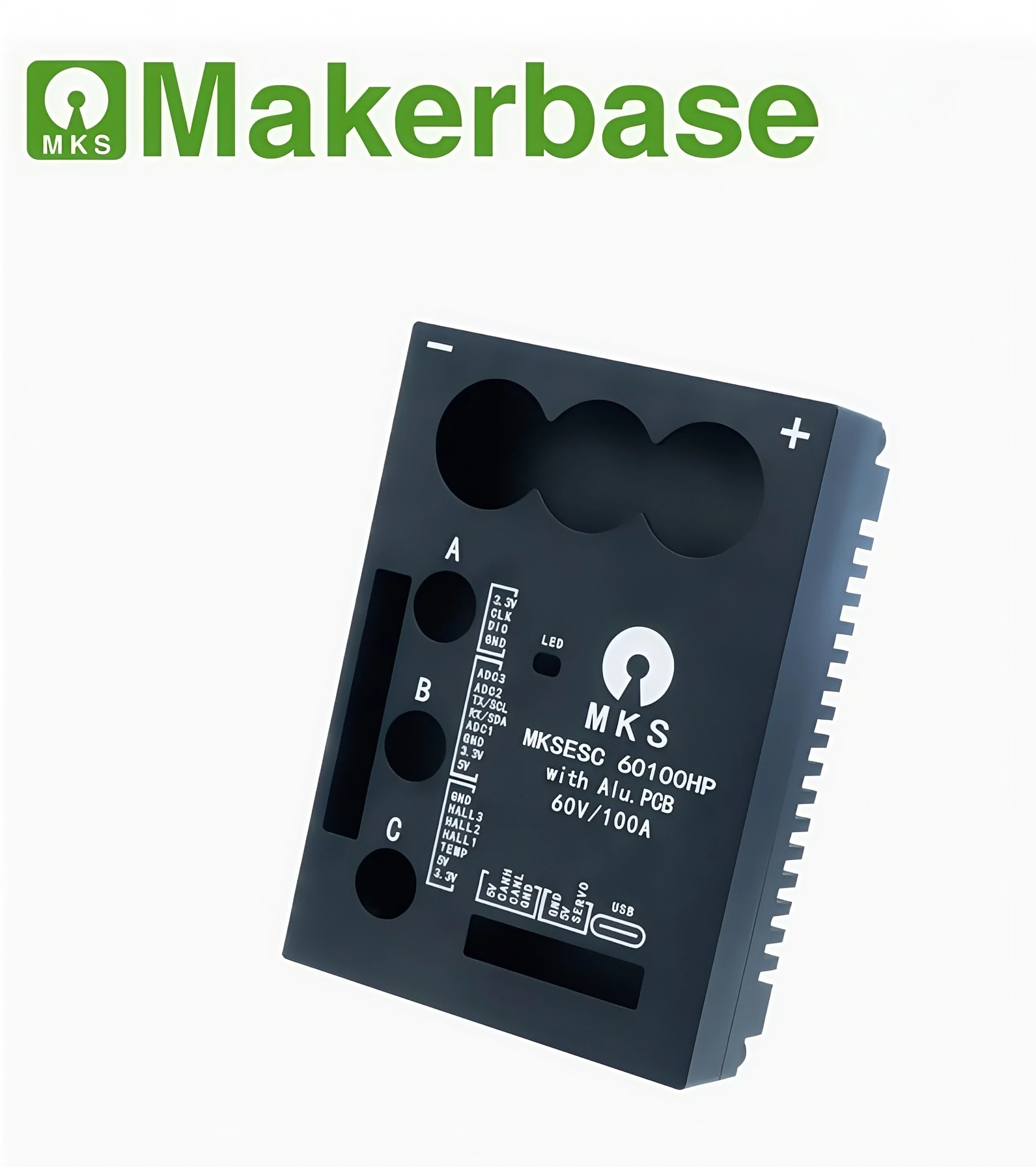 Makerbase MKSESC 60100HP VESC6 Benjamin ESC 100A سكوتر عالي الأداء RC سيارة نموذج طائرة FOC فرش السيارات