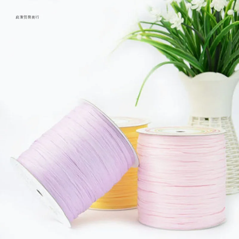 Lafite Paper Thread Hand Crochet Wool Thread Weaving Straw Crochet Yarn Summer Handknitting Sun Hat Roll 100% Plant Fiber Rope