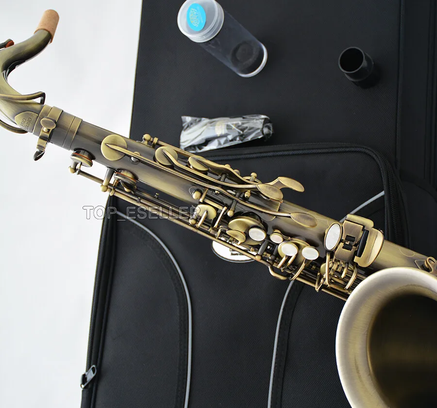 العتيقة البرونزية Bb العتيقة تينور الساكسفون بواسطة WEIBSTER Musical WTS-670 sax