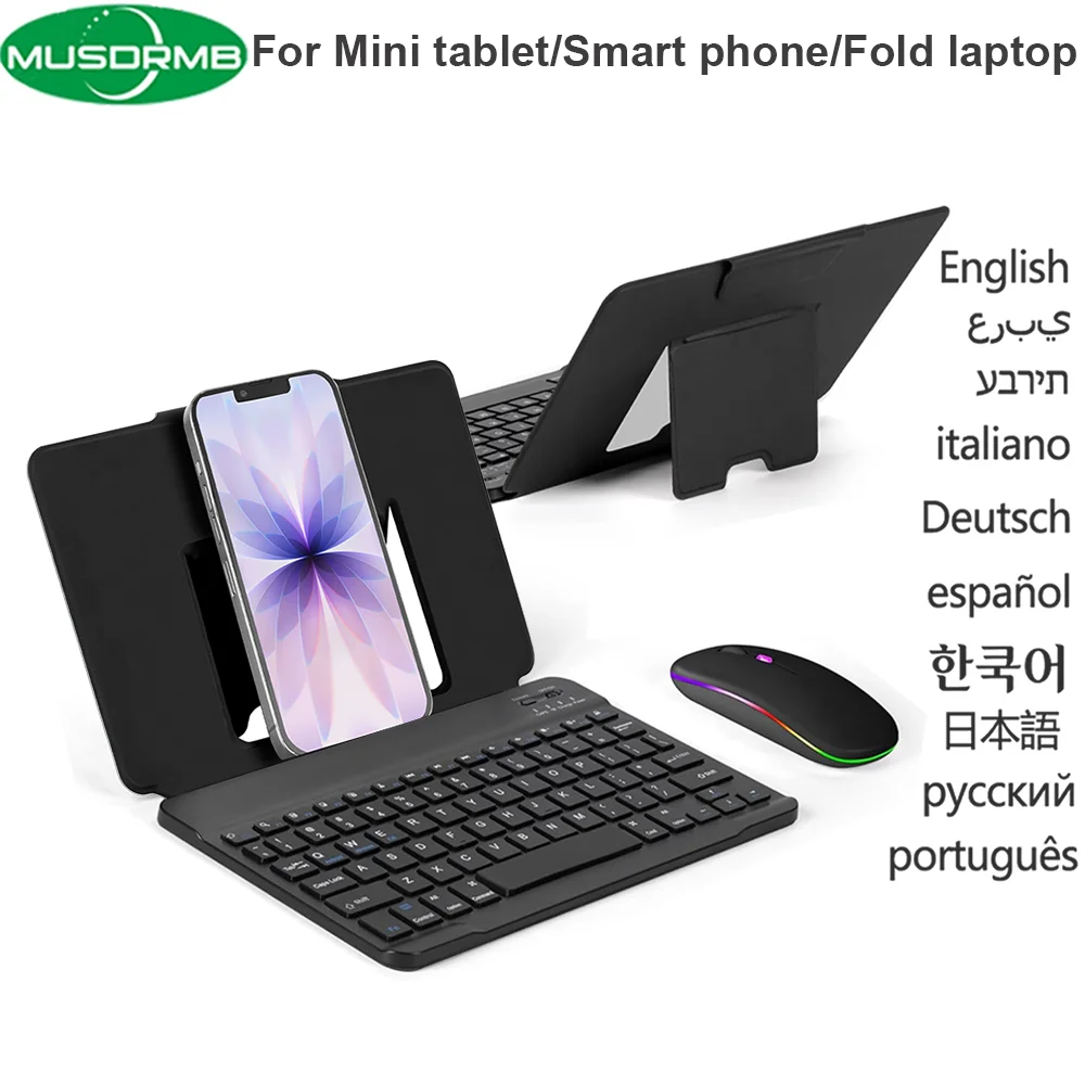 Mini Mini Foldable Wireless Bluetooth Keyboard Rechargeable Folding Portable Keyboards for Tablet Mac Smartphone Windows iOS Android - Aliexpress Deal