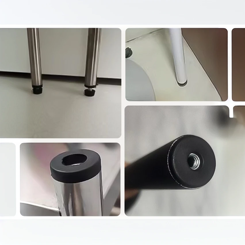 1-5 stücke Runde Kunststoff Rohr Stecker Blindung End Kappen Rohr Rohr Mit M6 M8 Loch Stecker Mutter Fuß pad Balance Rad Zubehör